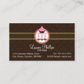 Carte De Visite Boulangerie de bruits de petit gâteau et de gâteau (Dos)