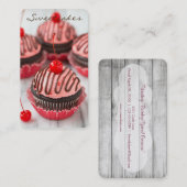 Carte De Visite Boulangerie de chocolat cerise (Devant / Derrière)