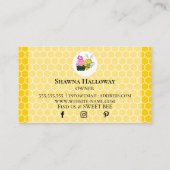 Carte De Visite Boulangerie de choux-bee-Cupcake (Dos)