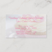Carte De Visite Boulangerie de cupcake rose Daisy (Dos)