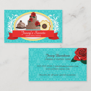 Carte De Visite Boulangerie de desserts sur mesure