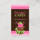 Carte De Visite Boulangerie de gâteau et de damassé (Devant)