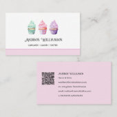 Carte De Visite Boulangerie de gâteaux de coupe | Baker Chef Resta (Devant / Derrière)