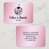 Carte De Visite 🍒 boulangerie de gâteaux maison (Devant / Derrière)