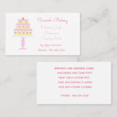 Carte De Visite Boulangerie de gâteaux mariages (Devant / Derrière)