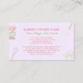 Carte De Visite Boulangerie de gâteaux Restauration populaire Blus (Dos)