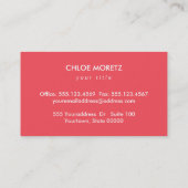 Carte De Visite Boulangerie de macaron (Dos)