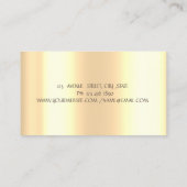 Carte De Visite Boulangerie de mélange d'aquarelle Gold Drives (Dos)