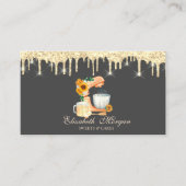 Carte De Visite Boulangerie de mélange d'aquarelle Gold Drives (Devant)