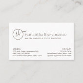 Carte De Visite Boulangerie de pain aux oeufs sur mesure (Devant)