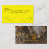 Carte De Visite Boulangerie de pain d'oeuf sur mesure à base d'oeu (Devant / Derrière)