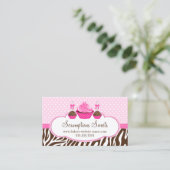 Carte De Visite Boulangerie de pâtisseries de cupcake et de gâteau (Debout devant)