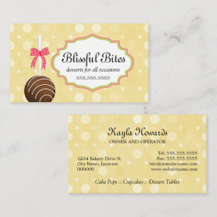 Carte De Visite Boulangerie de pâtisseries Whimsical