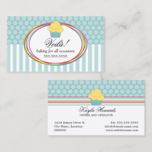 Carte De Visite Boulangerie de petit gâteau