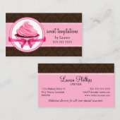 Carte De Visite Boulangerie de petit gâteau de couture (Devant / Derrière)