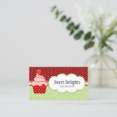 Carte De Visite Boulangerie de petit gâteau de fraise (Debout devant)