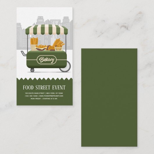 Carte De Visite boulangerie de rue (Devant / Derrière)