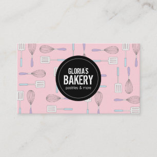Carte De Visite Boulangerie de spatule Whisk Feminine