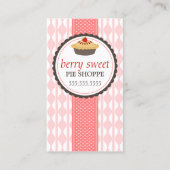Carte De Visite Boulangerie de tarte de fraise (Devant)