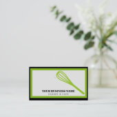 Carte De Visite Boulangerie de Whisk de cuisine moderne (Debout devant)