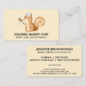 Carte De Visite Boulangerie d'écureuil (Devant / Derrière)