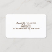 Carte De Visite Boulangerie domestique (Dos)