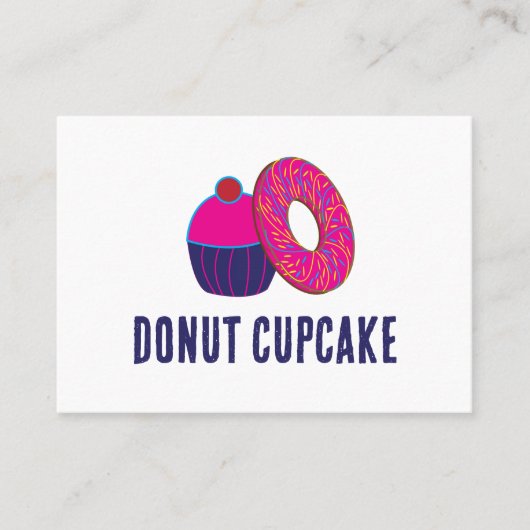 Carte De Visite Boulangerie Donut Cupcake (Devant)