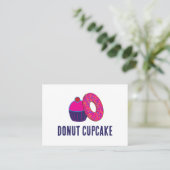 Carte De Visite Boulangerie Donut Cupcake (Debout devant)