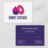 Carte De Visite Boulangerie Donut Cupcake (Devant / Derrière)