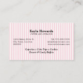 Carte De Visite Boulangerie douce de desserts (Dos)