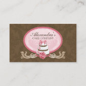 Carte De Visite Boulangerie élégante de gâteau (Devant)