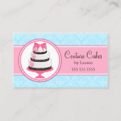 Carte De Visite Boulangerie élégante de gâteau de couture (Devant)