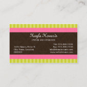 Carte De Visite Boulangerie élégante de petit gâteau (Dos)