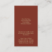 Carte de visite boulangerie en brique (Dos)