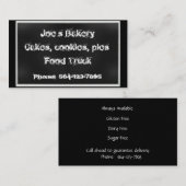 Carte De Visite Boulangerie en tableau (Devant / Derrière)