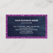 Carte De Visite Boulangerie en tranches de Parties scintillant pou (Dos)