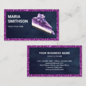 Carte De Visite Boulangerie en tranches de Parties scintillant pou (Devant / Derrière)