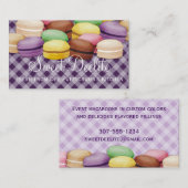 Carte De Visite Boulangerie faite sur commande de biscuits de (Devant / Derrière)