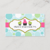 Carte De Visite Boulangerie folle de petit gâteau de point de (Devant)