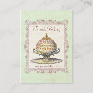 Carte De Visite Boulangerie française à l'ancienne Vintage