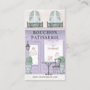 Carte De Visite Boulangerie Française Patisserie Café Lavender Pur