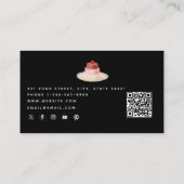 Carte De Visite Boulangerie Gâteaux Sucres Boulangerie QR Code Méd (Dos)