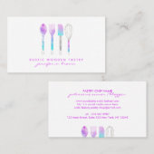 Carte De Visite Boulangerie glitz décoration de gâteau maison (Devant / Derrière)