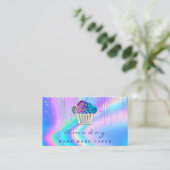 Carte De Visite Boulangerie Holographe Maison Gâteaux Fabriqués Lo (Debout devant)