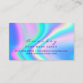 Carte De Visite Boulangerie Holographe Maison Gâteaux Fabriqués Lo (Dos)