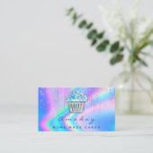 Carte De Visite Boulangerie Holographe Maison Gâteaux Fabriqués Lo (Debout devant)