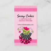 Carte De Visite Boulangerie impertinente de gâteau (Devant)