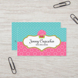 Carte De Visite Boulangerie lunatique de petit gâteau