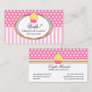 Carte De Visite Boulangerie lunatique de petit gâteau