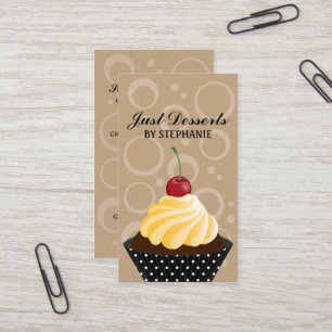Carte De Visite Boulangerie lunatique de petit gâteau